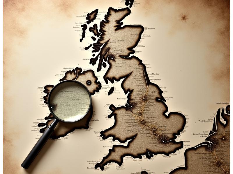 A detailed, antique map of Europe and the UK, with highlighted points marking significant archival locations, symbolizing extensive access and network.