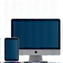 Stylized icon of multiple device screens (desktop, tablet, mobile) with a historical document flowing seamlessly between them, indicating cross-platform compatibility.