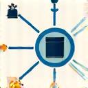 Stylized interconnected network of historical books and modern digital icons, representing seamless integration with content management and social media systems.