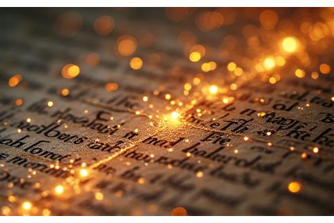 Illuminated manuscript fragment showing medieval trade routes overlaid with modern data visualization points