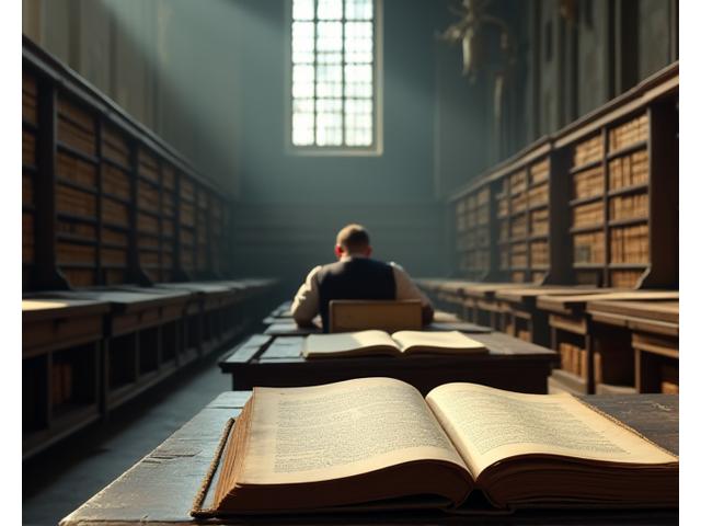 Archivists working in a historical reading room at London Metropolitan Archives